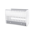 Bed DREAM NEW 60x120 white+stone grey